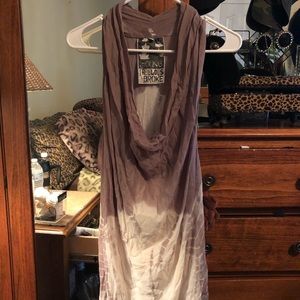 Chiffon tie die blouse